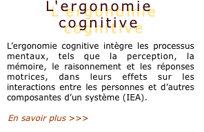 L'ergonomie cognitive