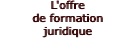 L'offre de formation